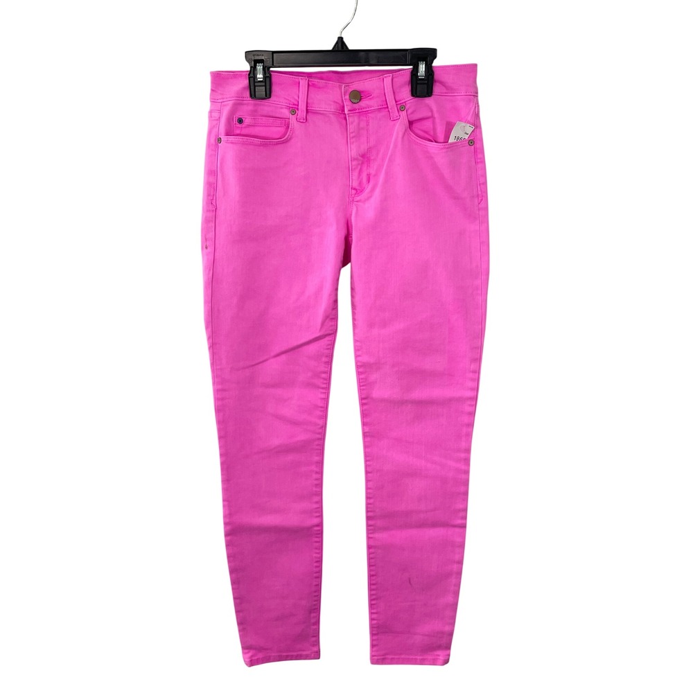 NWT Gap Pink Glo Neon Legging Jean Skimmer Skinny Jeans 26 Low‎ Rise Stretch